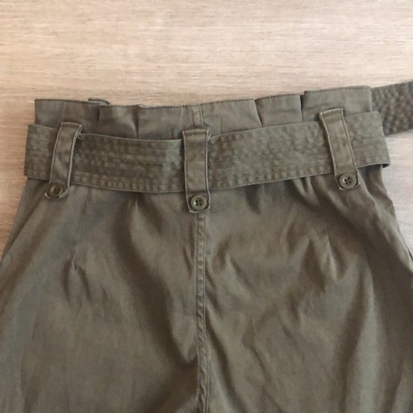 TopShop khaki “paper bag waist” pants - Picture 7 of 11